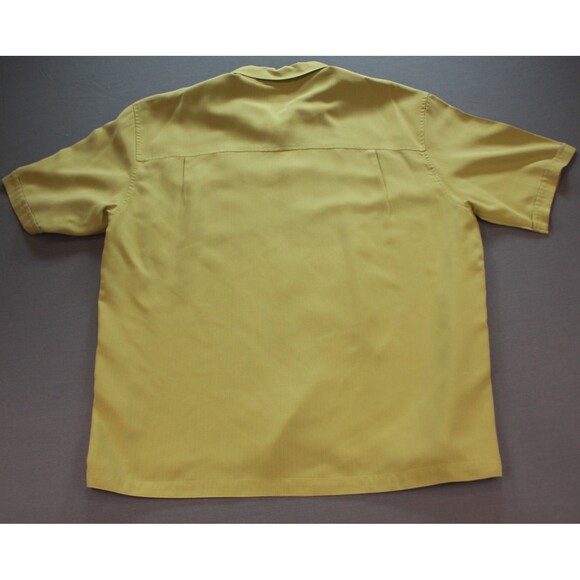 REI Button Up Short Sleeve Gree Rayon Shirt Relaxed Fit Soft Sz XL - Picture 3 of 10